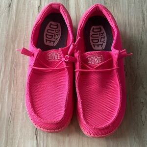 Hey Dude Pink Slip-On Shoes